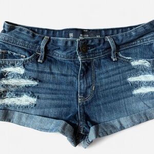Hollister Women's Distressed Blue Jean Shorts